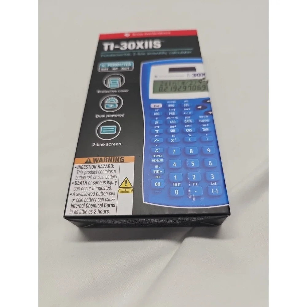 Texas Instruments TI-30XIIS 2 Line‎ Scientific Calculator Lightning Blue Sealed
